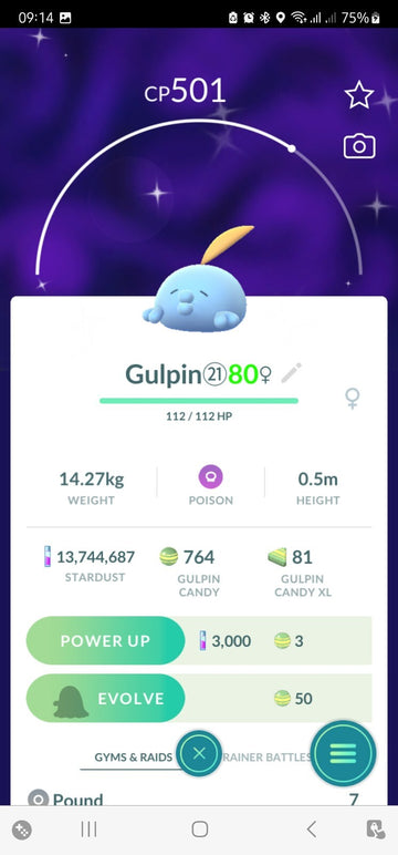 Shiny Gulpin Pokemon Trade Go