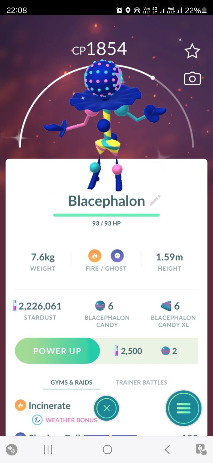 Shiny Blacephalon Pokemon Trade Go